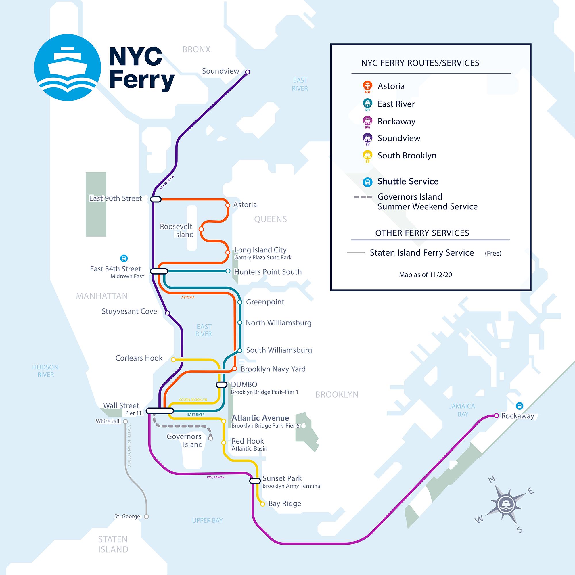 Nyc Ferry Map 2025 - Corrie Aurilia