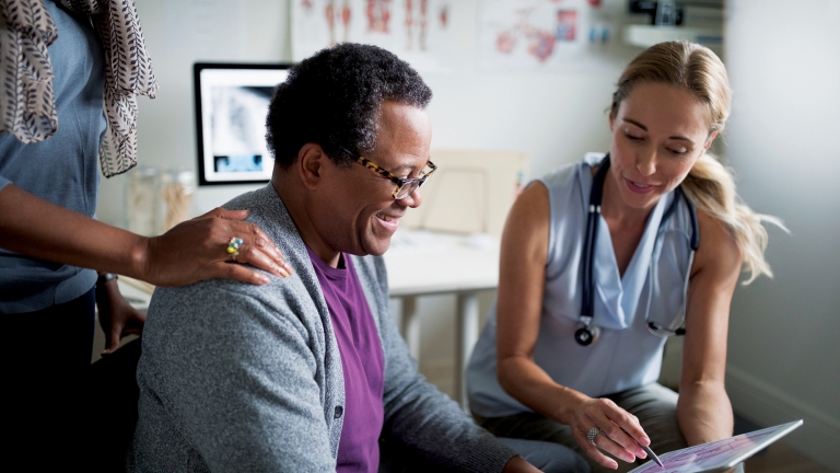 Doctor &amp; Patient. Photo by Hero Images/Getty Images