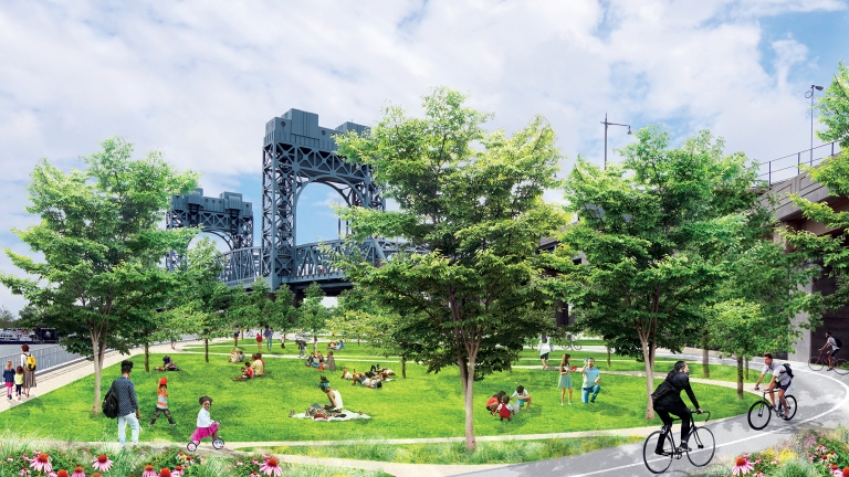 Proposed rendering of the Harlem River Greenway