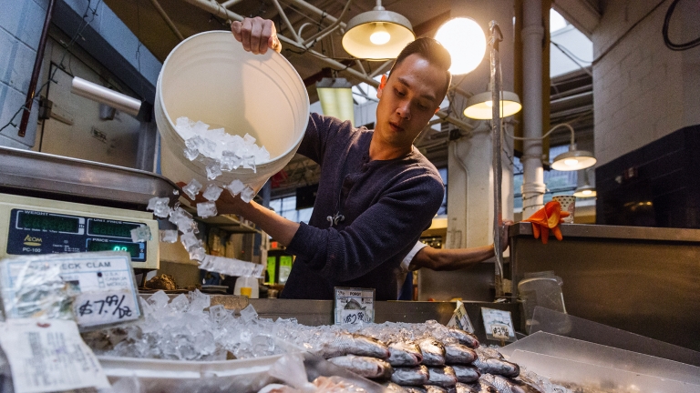 Essex St Market. Photo by Kreg Holt/NYCEDC.