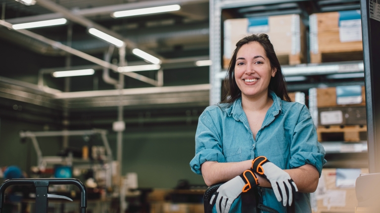 Portrait of a Warehouse Worker. Photo by Getty Images.