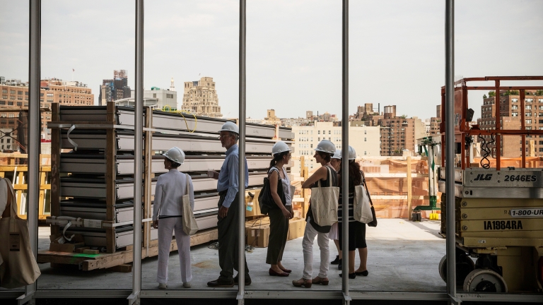 Whitney Museum Construction. Photo by Andrew Burton/Getty Images.