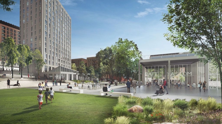 Spofford Redevelopment Project. Visualization Courtesy of Gilbane Development Company. Spofford Redevelopment Project. Visualization Courtesy of Gilbane Development Company.