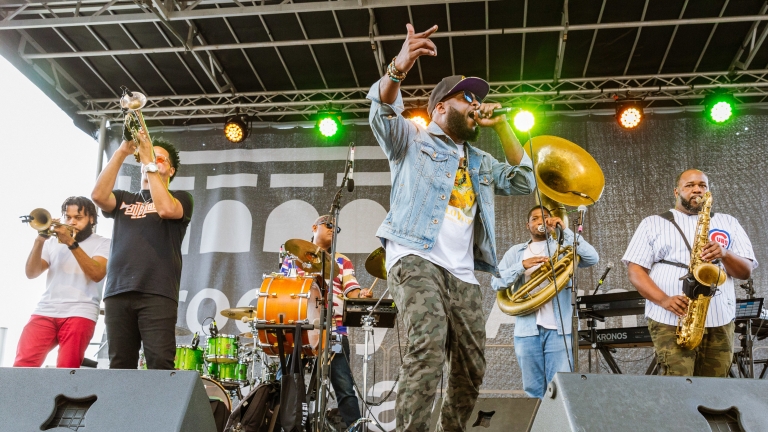 The Soul Rebels Featuring Talib Kweli at the BAT Block Party The Soul Rebels Featuring Talib Kweli at the BAT Block Party