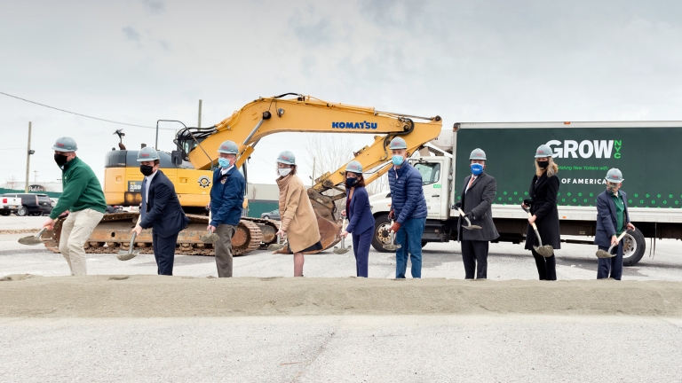 GrowNYC Breaks Ground on NY State Regional Food Hub in the Bronx