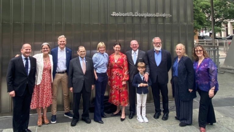 NYC Celebrates Dedication of West Thames Street Bridge for Robert R. Douglass 