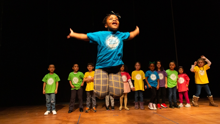 People’s Theatre Project Academy students performing