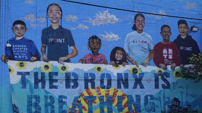 The Bronx is Breathing mural