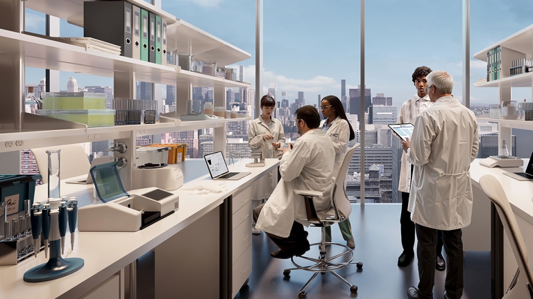Rendering of researchers in SPARC lab. Credit: SOM/ Miysis. Rendering of researchers in SPARC lab. Credit: SOM/ Miysis.