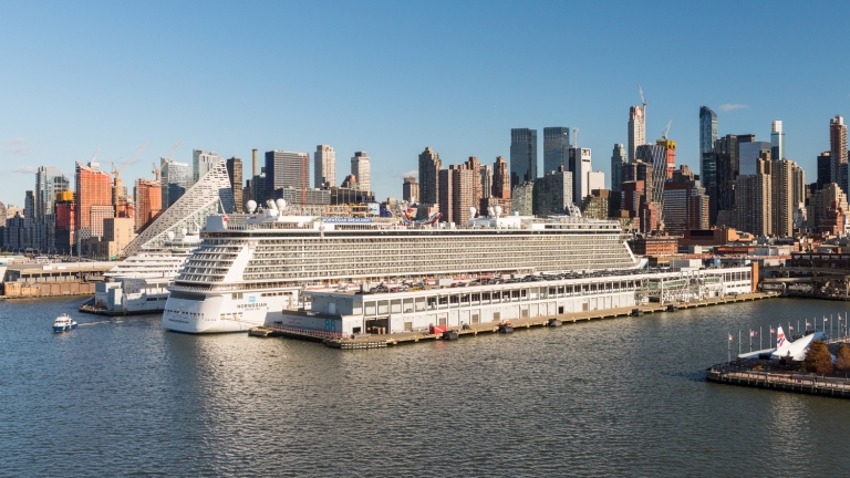 Aerial of Manhattan Cruise Terminal
