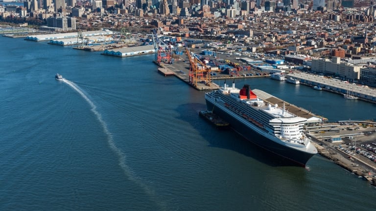 Aerial of Brooklyn Cruise Terminal