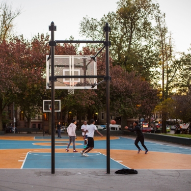 Crown Heights basketball. Photo by Tagger Yancey IV/NYC and Company