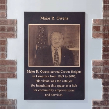 Major R. Owens Dedication Plaque