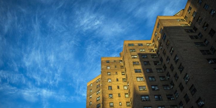 A public housing complex on the Lower East Side of Manhattan. PHOTO BY JOSHUA BRIGHT / THE NEW YORK TIMES