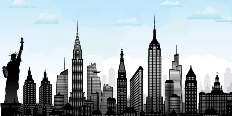 Illustration of New York City Skyline