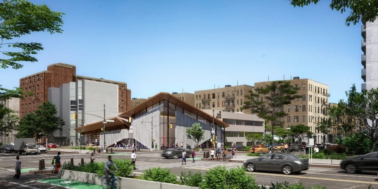 Rendering of the new Grand Concourse entrance of The Bronx Museum. Courtesy of Marvel.
