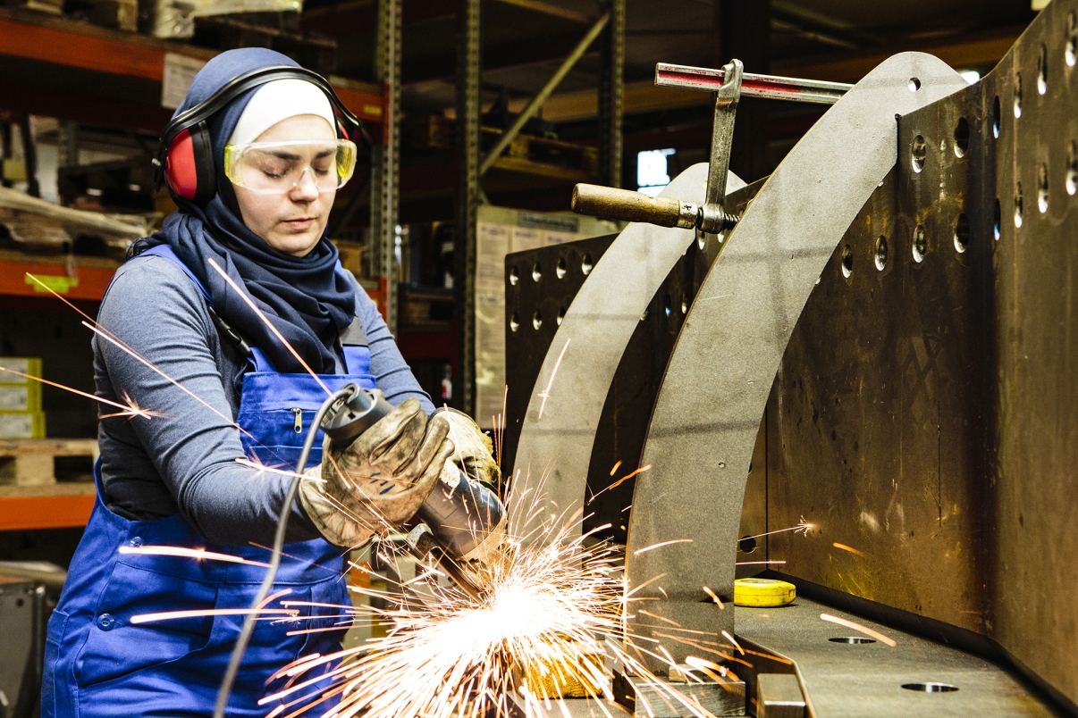 Industrial Worker. Photo by Annette Birkenfeld/Getty Images. Industrial Worker. Photo by Annette Birkenfeld/Getty Images.