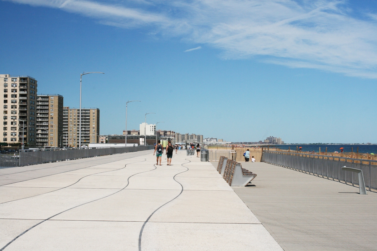 Rockaway Boardwalk. Photo by Kathryn Prybylski/NYCEDC. Rockaway Boardwalk. Photo by Kathryn Prybylski/NYCEDC.