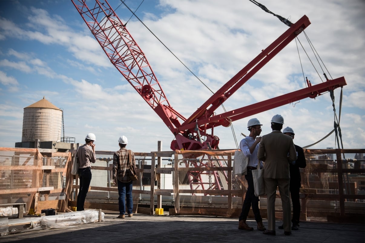 Whitney Museum Construction. Photo by Andrew Burton/Getty Images.