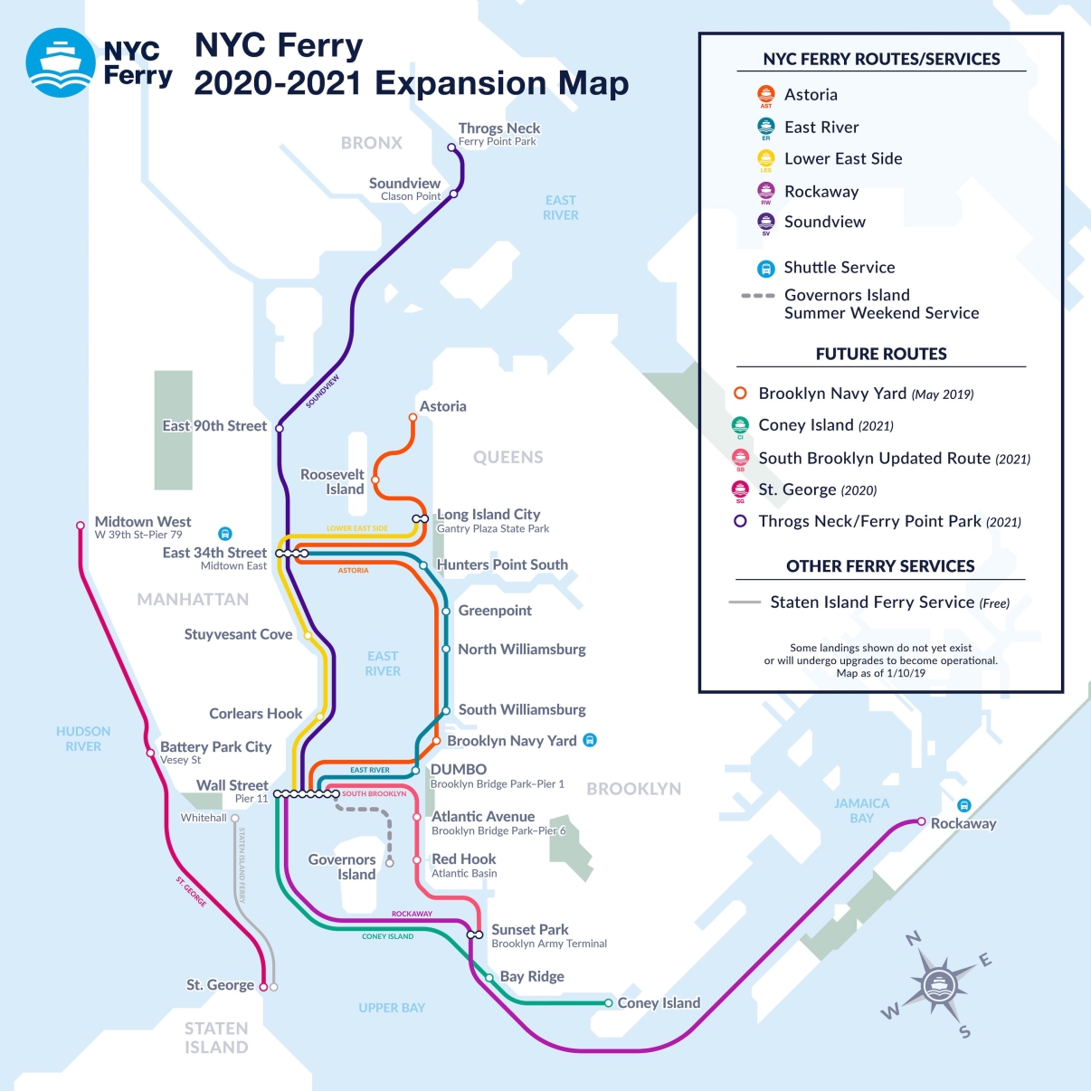2020 NYC Ferry Expansion