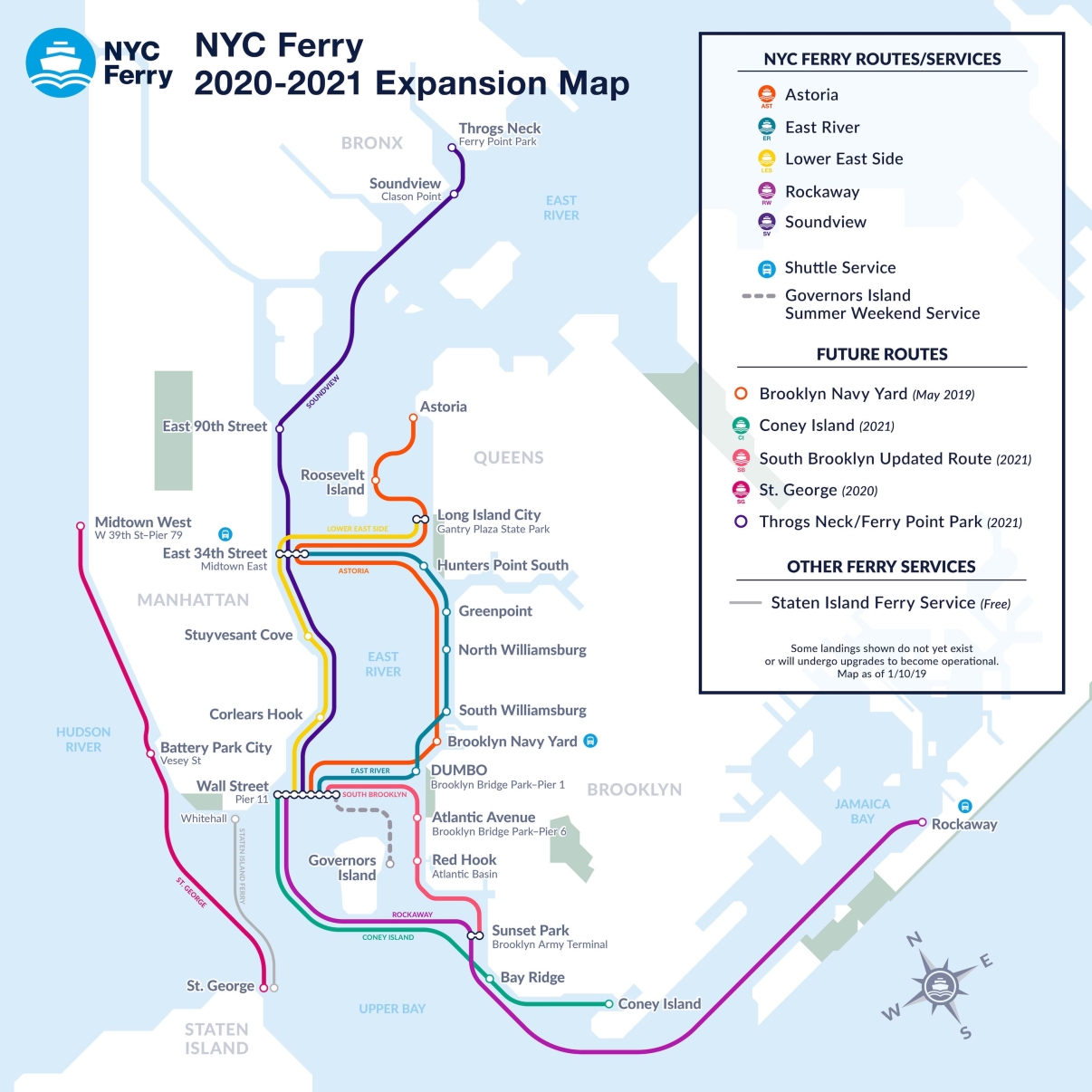 Commute by ferry to New York City and New Jersey