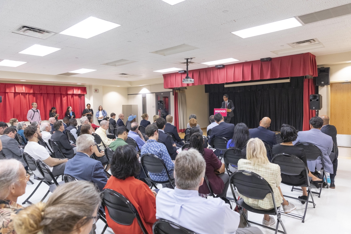 Councilmember Ydanis Rodriguez speaking to the progress of the Inwood NYC  Action Plan