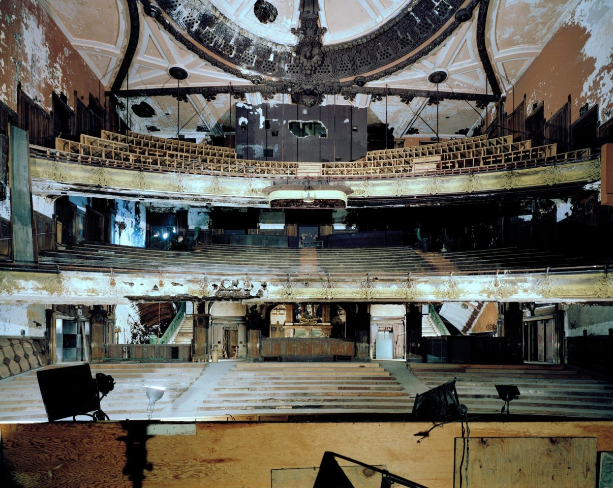 Interior of the New Amsterdam Theatre, before renovations began. Image: Whitney Cox.