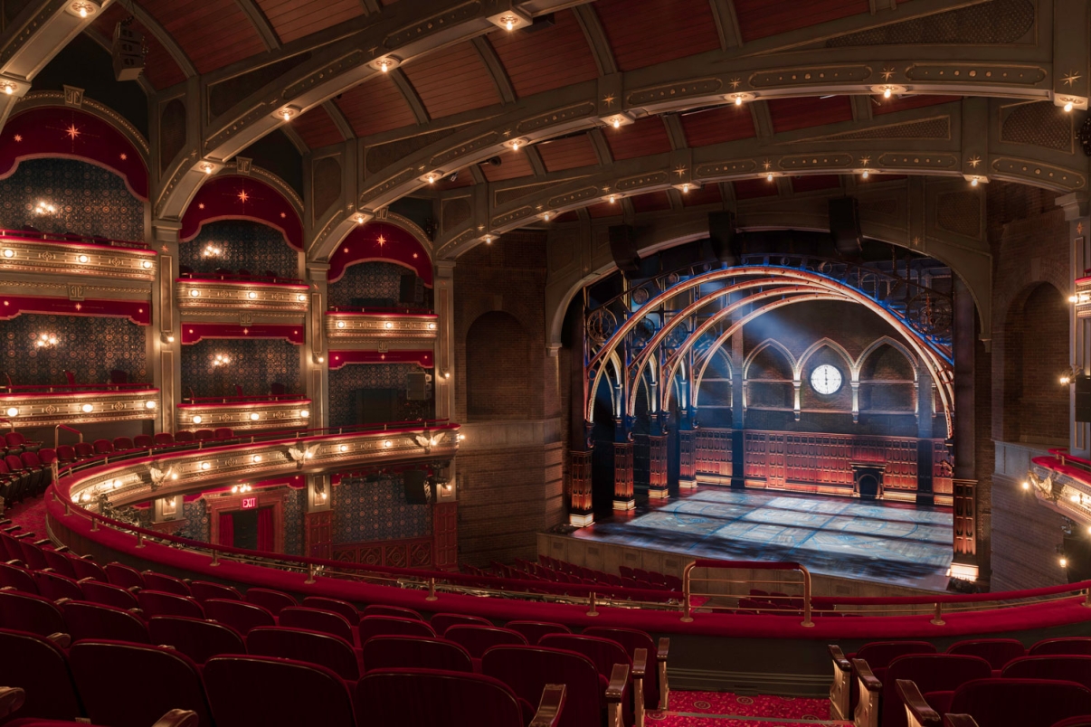 Interior of the fully renovated Lyric Theatre, which was created by combining the Apollo and Lyric Theatres. Image: The Lyric Theatre and Manual Harlan.