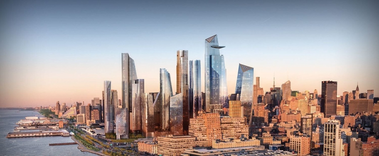 Rendering of a fully developed Hudson Yards. The blight and decay on 42nd Street was seen as a roadblock to the City’s expansion west. Images: Hudson Yards.