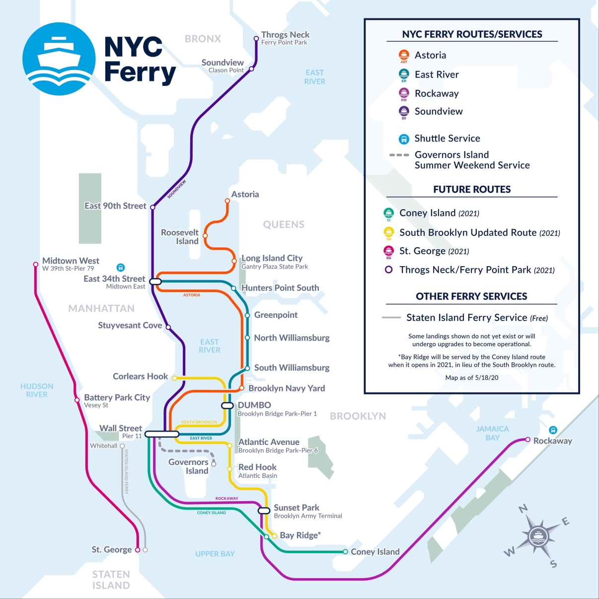 New South Brooklyn Schedule In Effect Monday, January 24th - New York City  Ferry Service