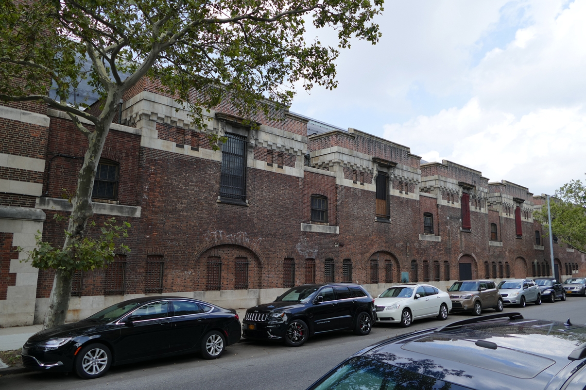 The outside façade of the Major Owens Center, formerly the Bedford Union Armory