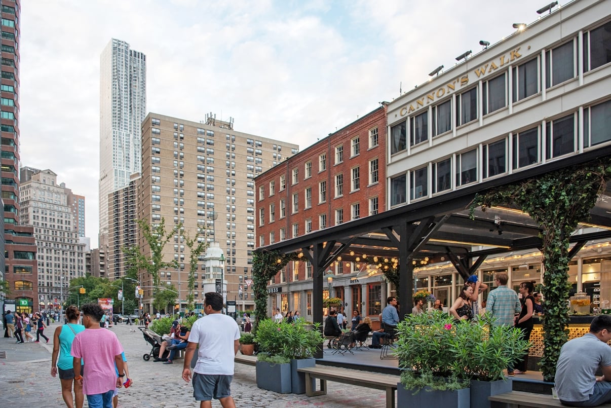 South Street Seaport Historic District Cobblestone Streets NYCEDC