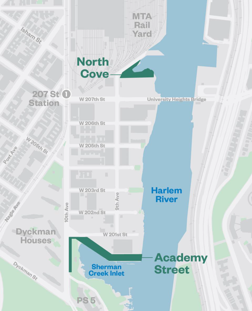 Academy Street and North Cove Sites