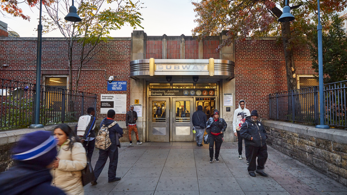 Broadway Junction Subway Station. Photo by John Muggenborg/NYCEDC.