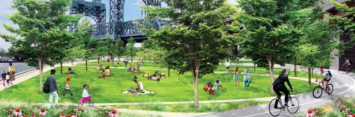 Proposed rendering of the Harlem River Greenway