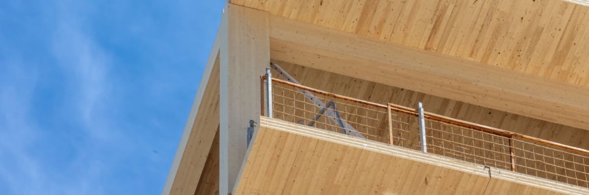 Engineered wood building structure
